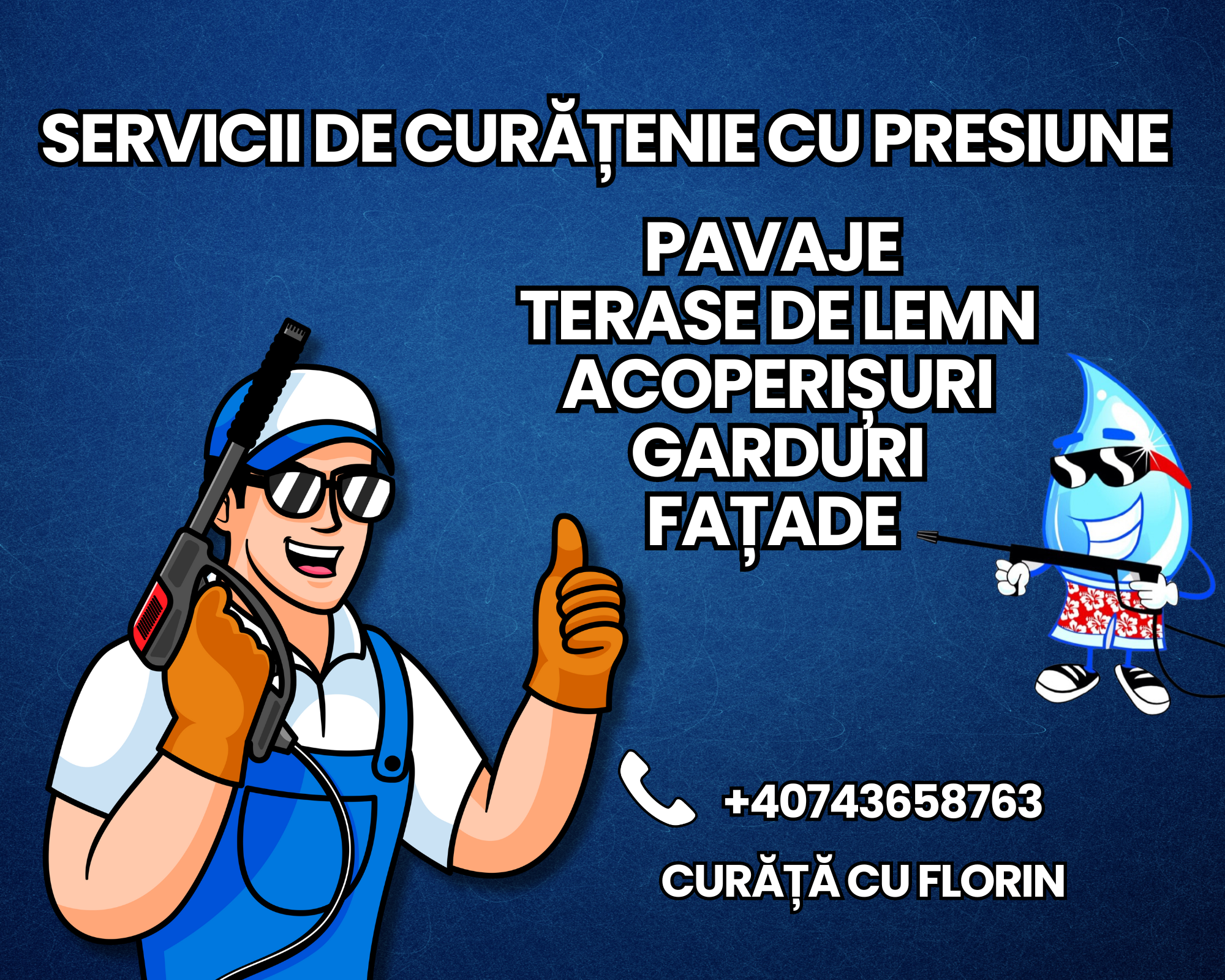 Servicii de curățenie cu presiune