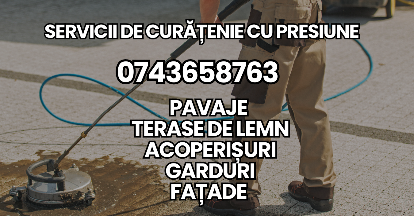 Servicii de curățenie cu presiune