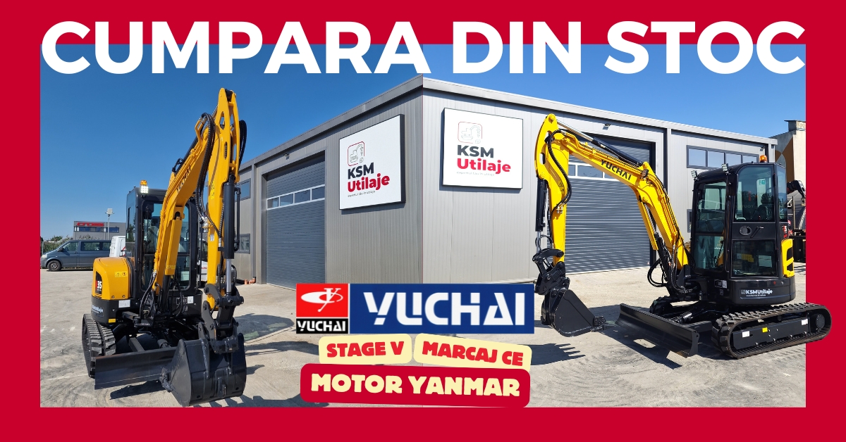 Cumpără din stoc mini excavatoarele Yuchai și lucrează cu putere și precizie!