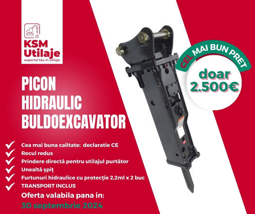 Picon hidraulic KSM400 cu prindere top